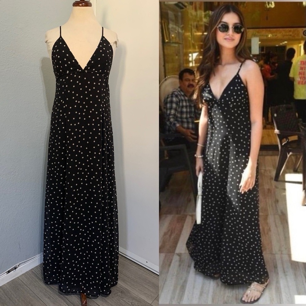 NWT Zara Polka Dot Maxi Dress